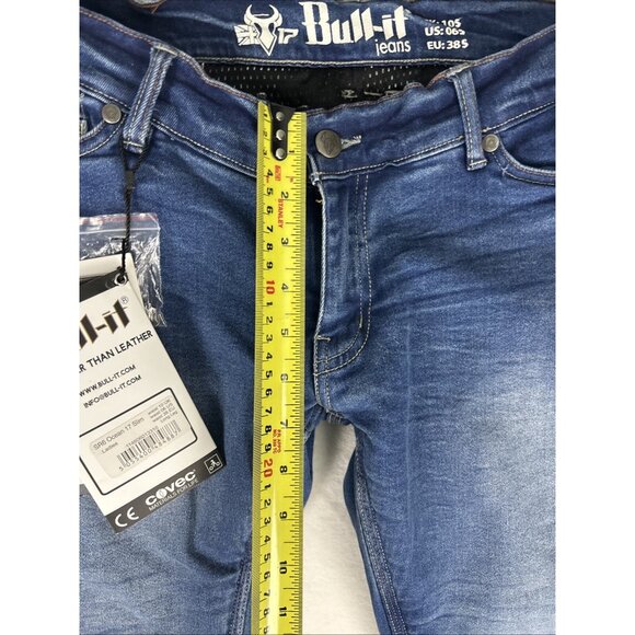 Bull-it Jeans Women’s Sz 6 SR6 Ocean 17 Slim Straight Cover Motorcycle NWT - Picture 7 of 12